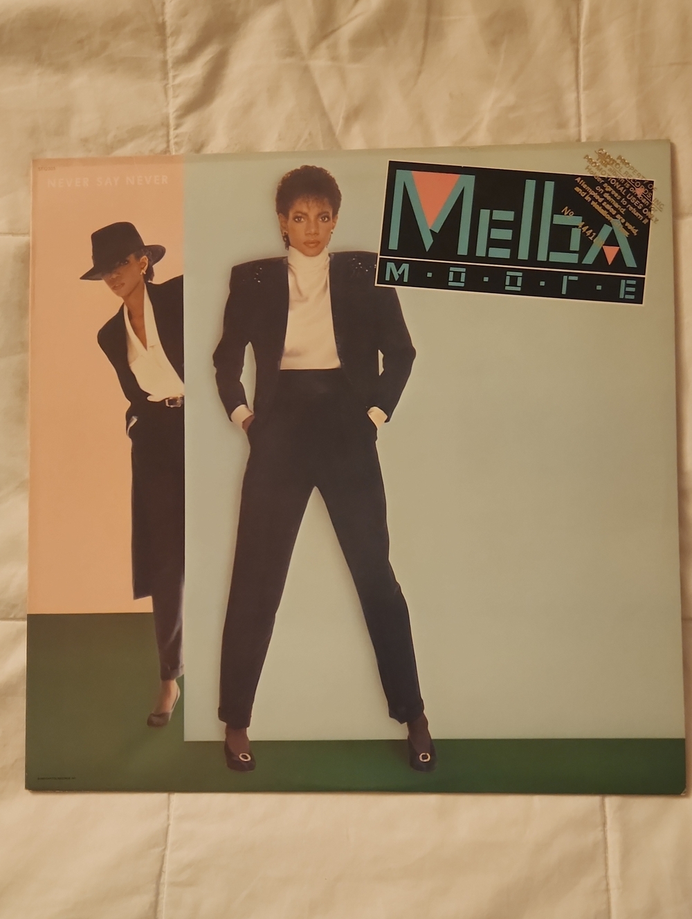 Melba Moore: Never Say Never Vinyl -- DJ COPY HIDDEN STASH NEVER PLAYED